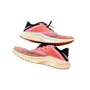 Nike Women's Running Shoes - Pink/Black, Size 10